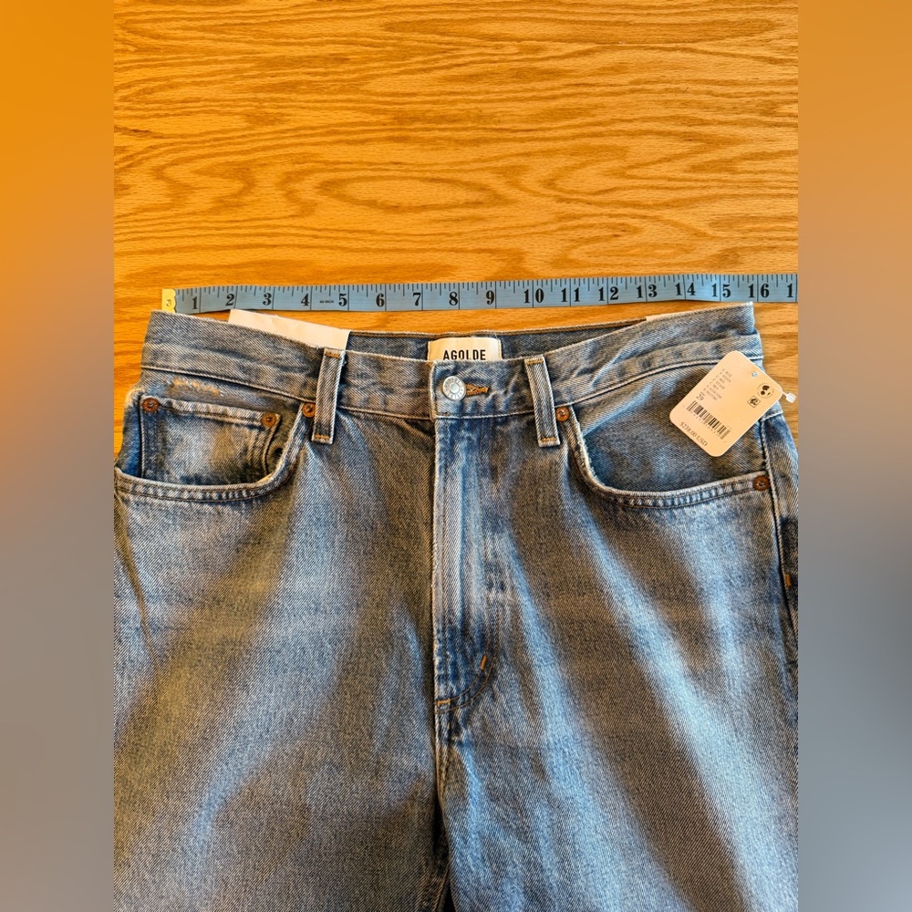NWT Agolde Leena Mid Rise Baby Flare Jean Stage Wash 29 - Picture 12 of 14